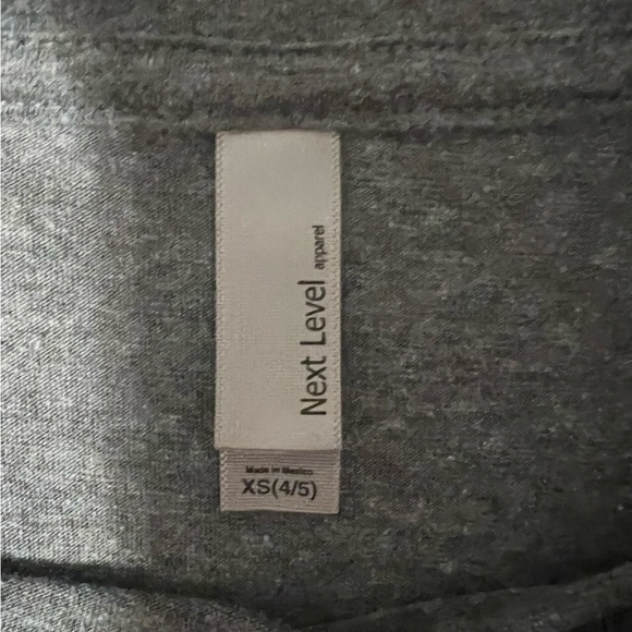 Next Level “Born a Nut” Gray Boys‎ Shirt size xs (4/5) - Picture 2 of 3